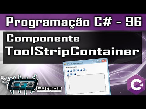 ToolStripContainer- Curso Programação Completo C# Visual Studio - Aula 96