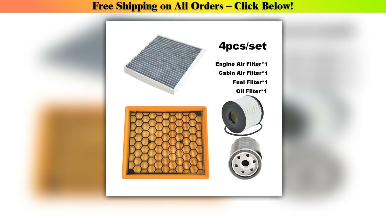 4pcs Filter Set For Saic MAXUS T60 T70 2.0TDI-Diesel Cabin AC Fresh Air Fuel Oil