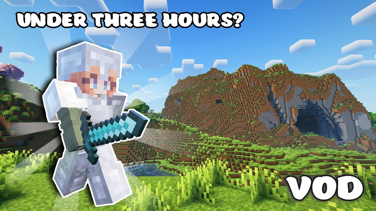 First Minecraft Speed Run First EVER Speed Run in Minecraft - YouTube
