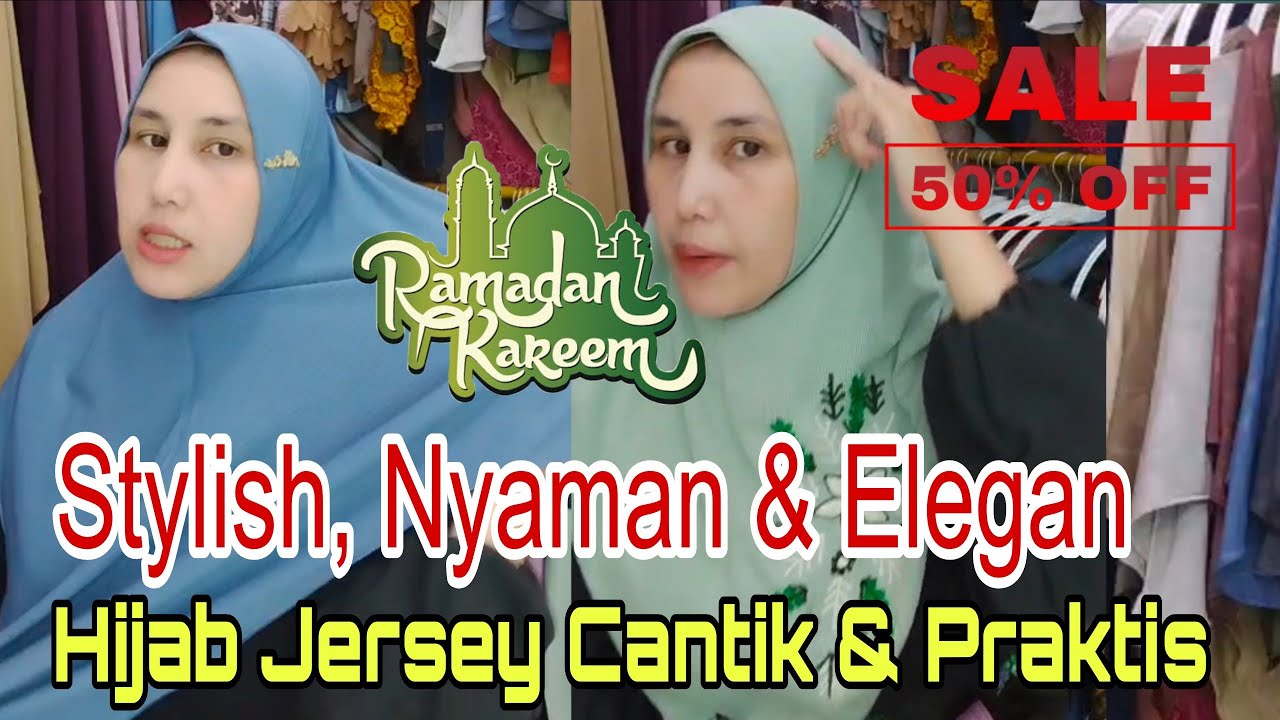 Hijab Jersey Premium Adem | Diskon Ramadhan Siap Tampil Elegan di Lebaran