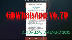 GbWhatsApp Actualizacion V6.70 28 Enero 2019