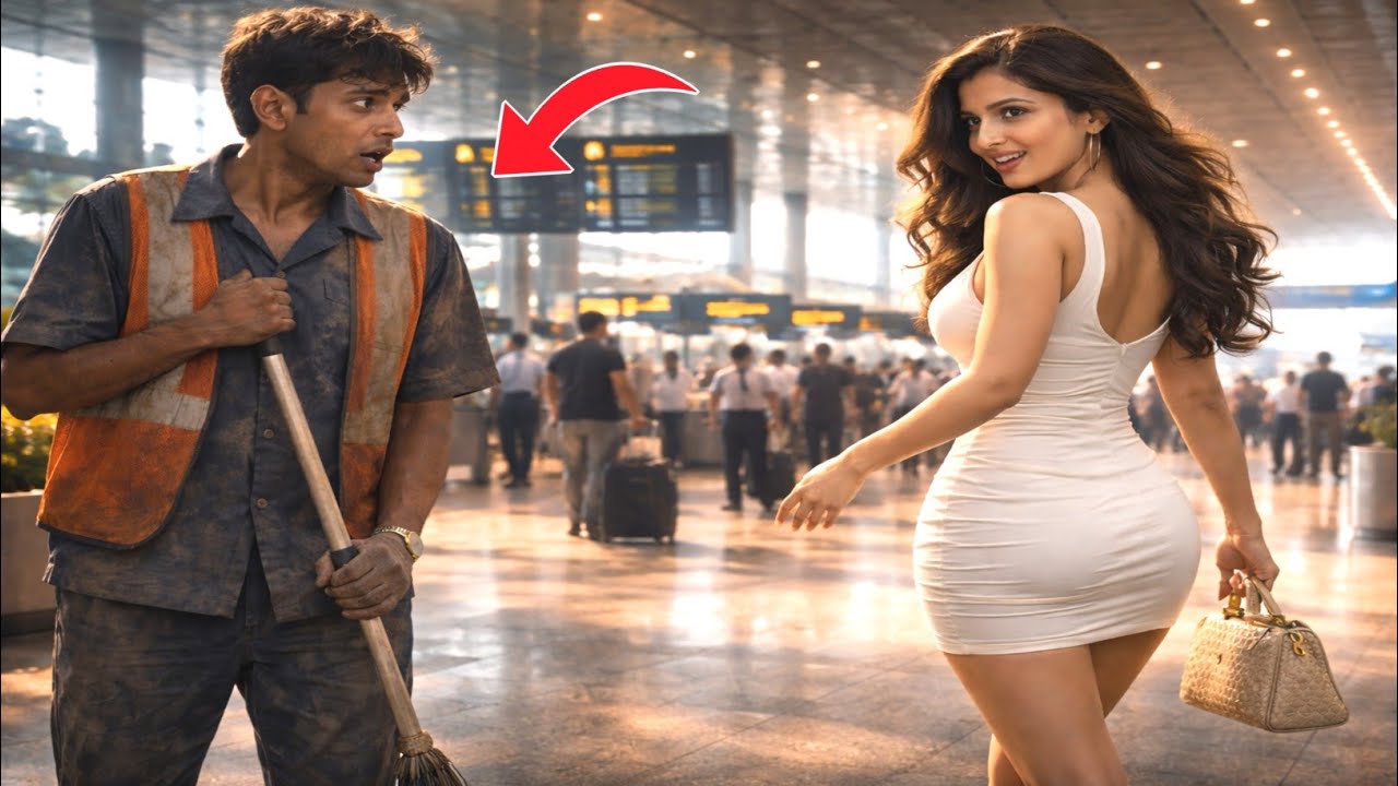 एयरपोर्ट के गरीब स्वीपर को करोड़पति लड़की ने कहा मेरे साथ चलो फिर आगे जो हुआ...