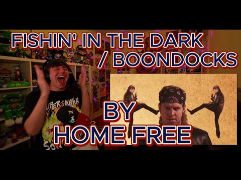 GOD I LOVE THESE BOYS!!!!!!!!!!!!! Blind reaction to Home Free - Fishin' in the Dark / Boondocks