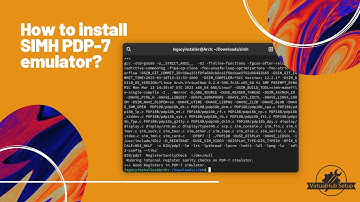How to install SIMH PDP 7 emulator?