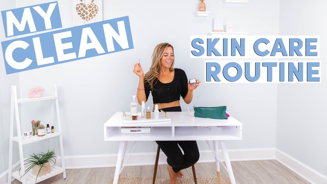 My Everyday CLEAN Skin Care Routine | Dry + Sensitive Skin - YouTube