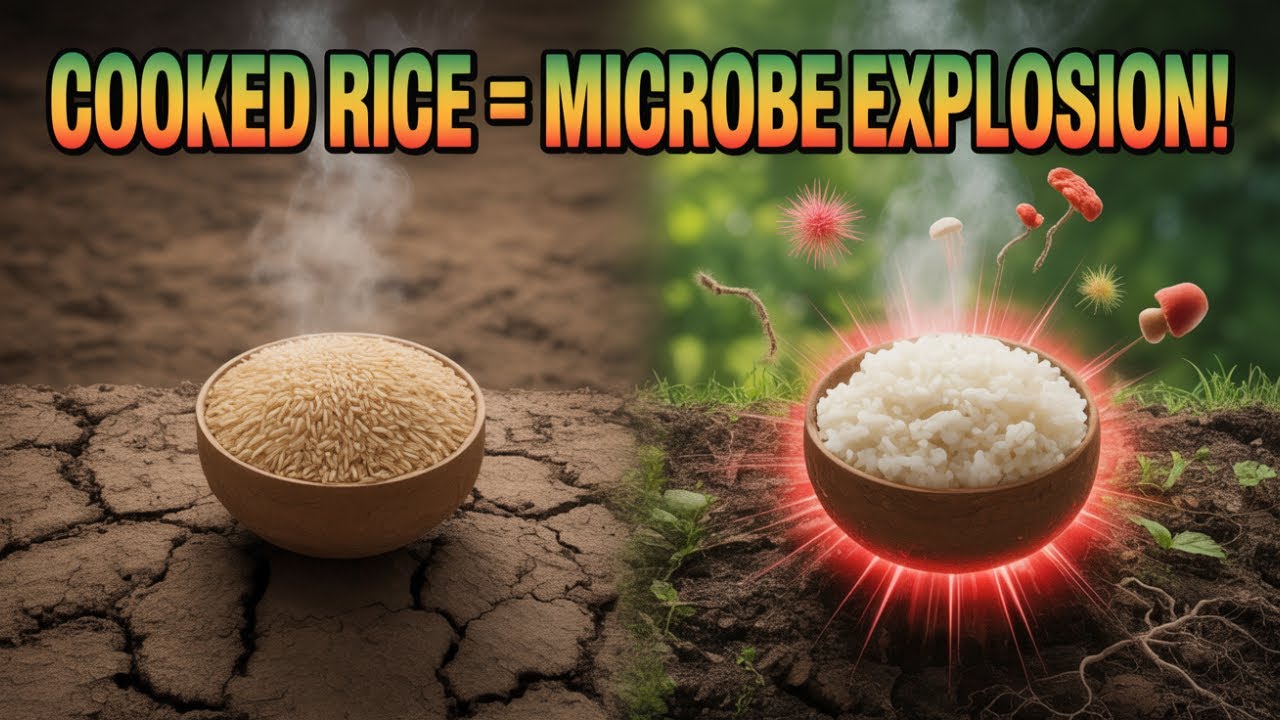 Contaminated Rice Vs. Clean Rice Raw vs Cooked Rice: Which Rice Form Feeds Soil Microbes FASTER (DAYS ...