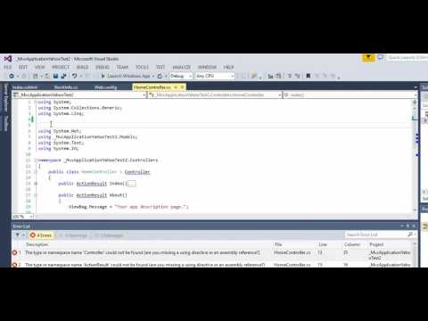 How to fix error  -The type or namespace name 'Controller' could not be found
