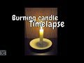 Timelapse of a burning candle