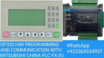 OP320 HMI PROGRAMMING AND COMMUNICATION WITH MITSUBISHI PLC