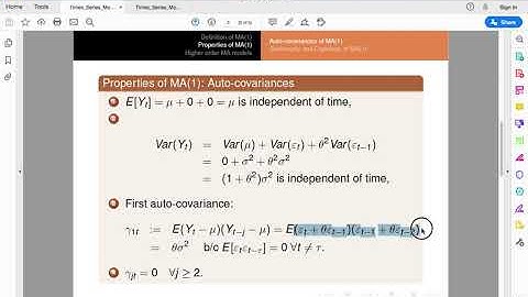 Time Series 2: Moving Average Model