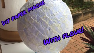 Diy paper mache with flour and water!