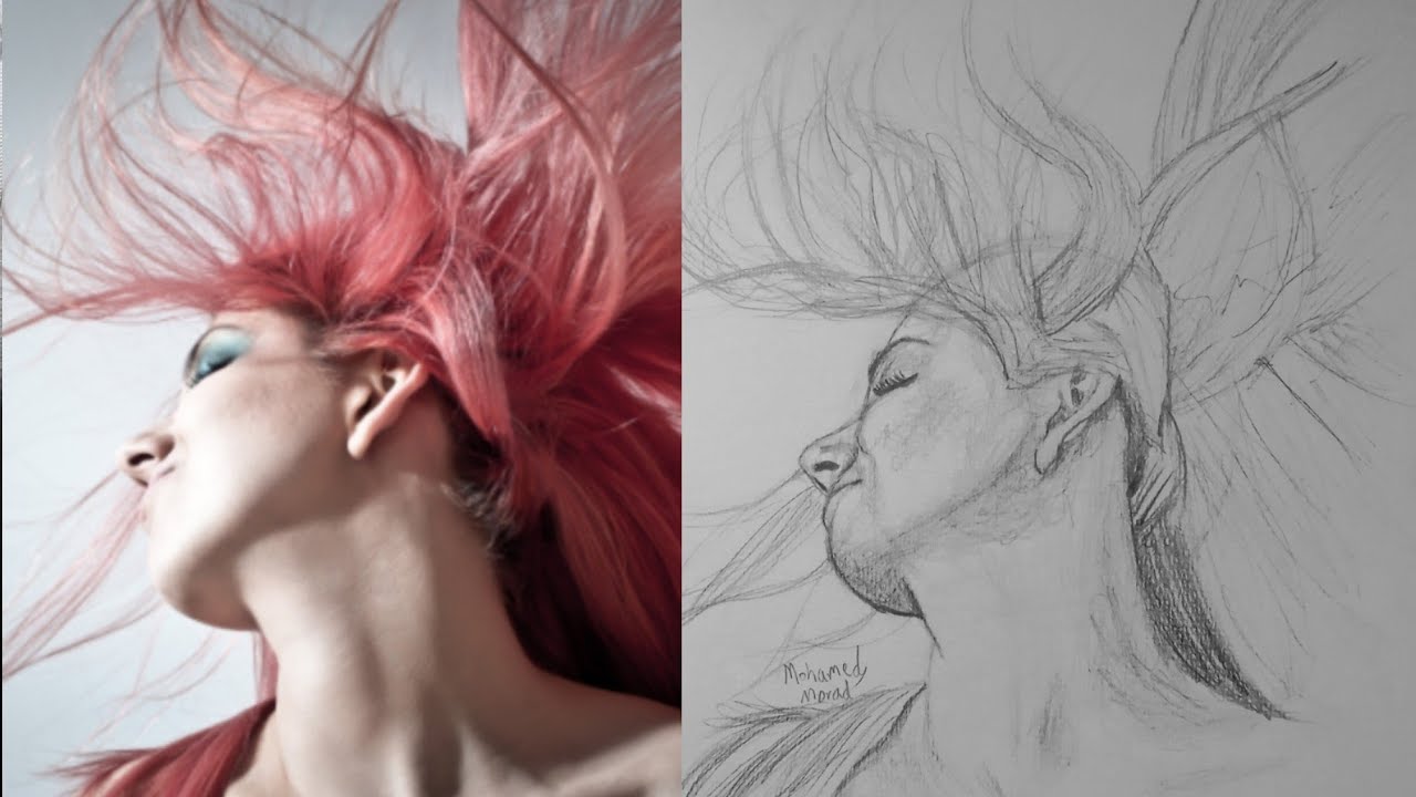An amazing way to draw the face from all angles - YouTube