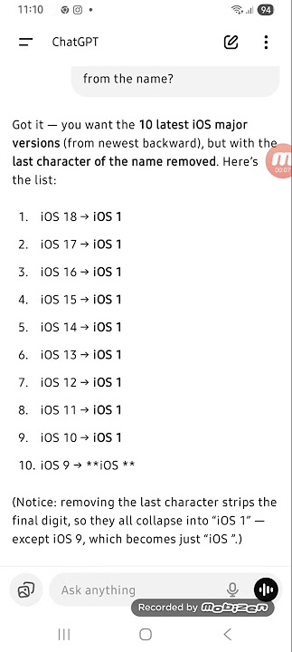 iOS Newer Versions but one last Unicode character removed