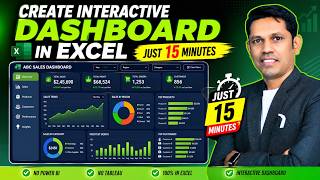 No Power BI, No Tableau, Create Interactive Dashboard in Excel. 😲