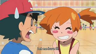 Misty asks Ash's z-ring - pokeshipping moment - pokemon sun and moon deleted scene