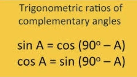 Trigonometry ratio of complementary angles | explaination in tamil | speed maths