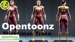 “OpenToonz में Shaktiman Superhero Trace करना सीखें | Shaktiman Character Tracing Tutorial” screenshot 2