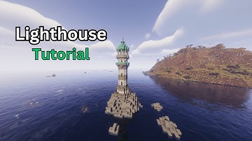 Minecraft : How to build a Medieval LIGHTHOUSE ( EASY )