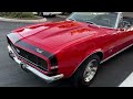 1967 Chevrolet Camaro SS/RS 572 Crate Motor Convertible