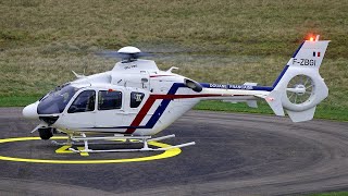 Airbus Helicopters H135 Eurocopter Ec135 T2 Startup & Takeoff At Nancy
