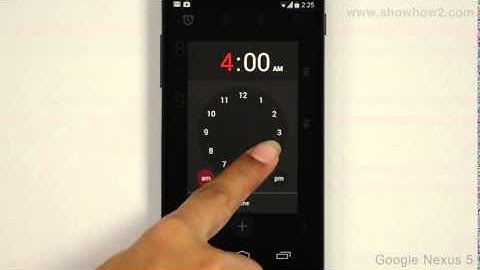 Google Nexus 5 - Set New Alarm