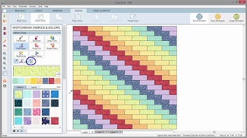 How to Find a Fabric Using the Eyedropper Tool in Electric Quilt 8 (EQ8) Software