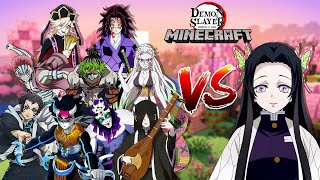 Kanae Kocho Vs All Upper Moons! Demon Slayer Minecraft Battle