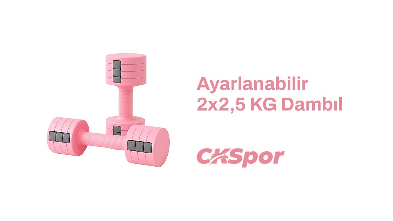 Tek Set, Sınırsız Antrenman: 2x2,5 Kg Ayarlanabilir Dambıl