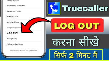 truecaller logout kaise kare | how to logout truecaller account