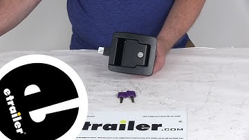 etrailer | Feature Review Global Link RV Baggage Door Slam Latch with Keyed Alike Option