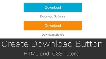 How to Create Download Button   HTML and CSS