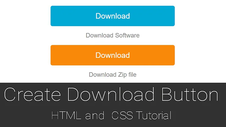 How to Create Download Button   HTML and CSS