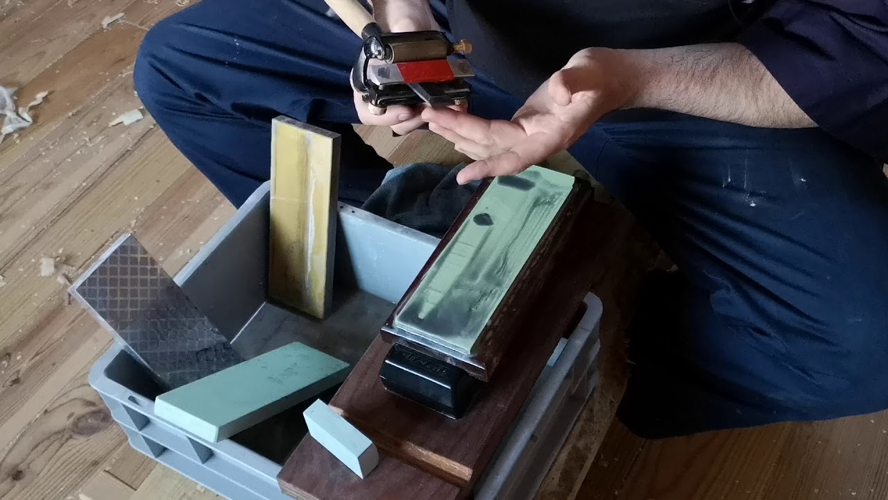 Afilado de formón japonés