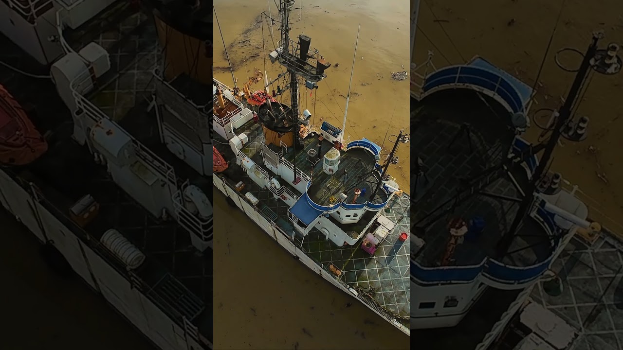 Wave Breaker Decommissioned Boat | Browns Point Marina | DJI Avata