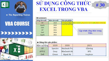 Excel VBA cho người mới bắt đầu - Bài 30: Sử dụng công thức Excel trong VBA