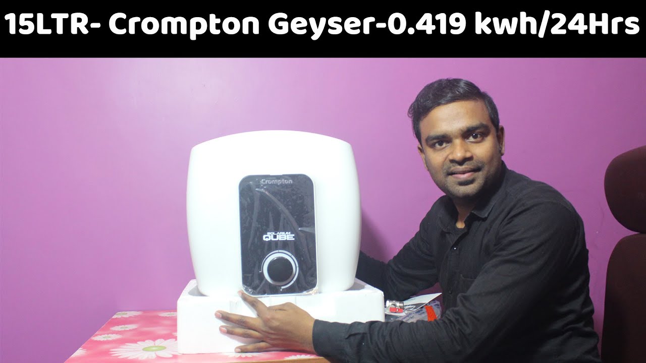 15LTR Crompton Geyser | Just 6800/- Solarium Qube Storage Water Heater By  Crompton 🔥🔥🔥 - YouTube