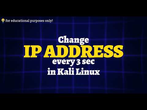 Change IP ADDRESS Every 3 sec in Kali Linux (2026)