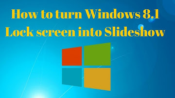 How to turn Windows 8.1 Lock screen into Slideshow(speak khmer)