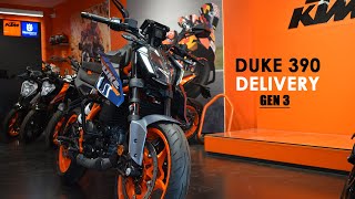 2024 KTM Duke 390 GEN3 DELIVERY | ATLANTIC BLUE | 4K