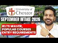 University of Chester UK: Good News! Admission Open in September Intake 2026 | Chester University UK
