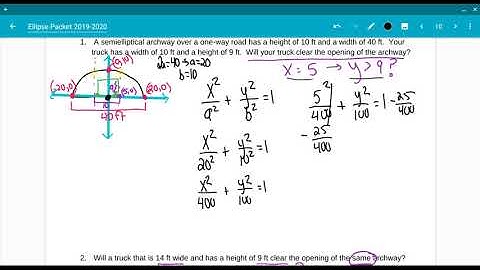 PCAB Unit 7 Ellipses Lesson 4 Part 1