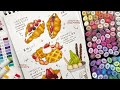 Draw with me  sweet desserts illustration using alcoholbased markers 