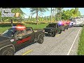 POLICE MOTORCADE FOR PRESIDENT (ROLEPLAY) | RAVENPORT PD | FARMING SIMULATOR 2019