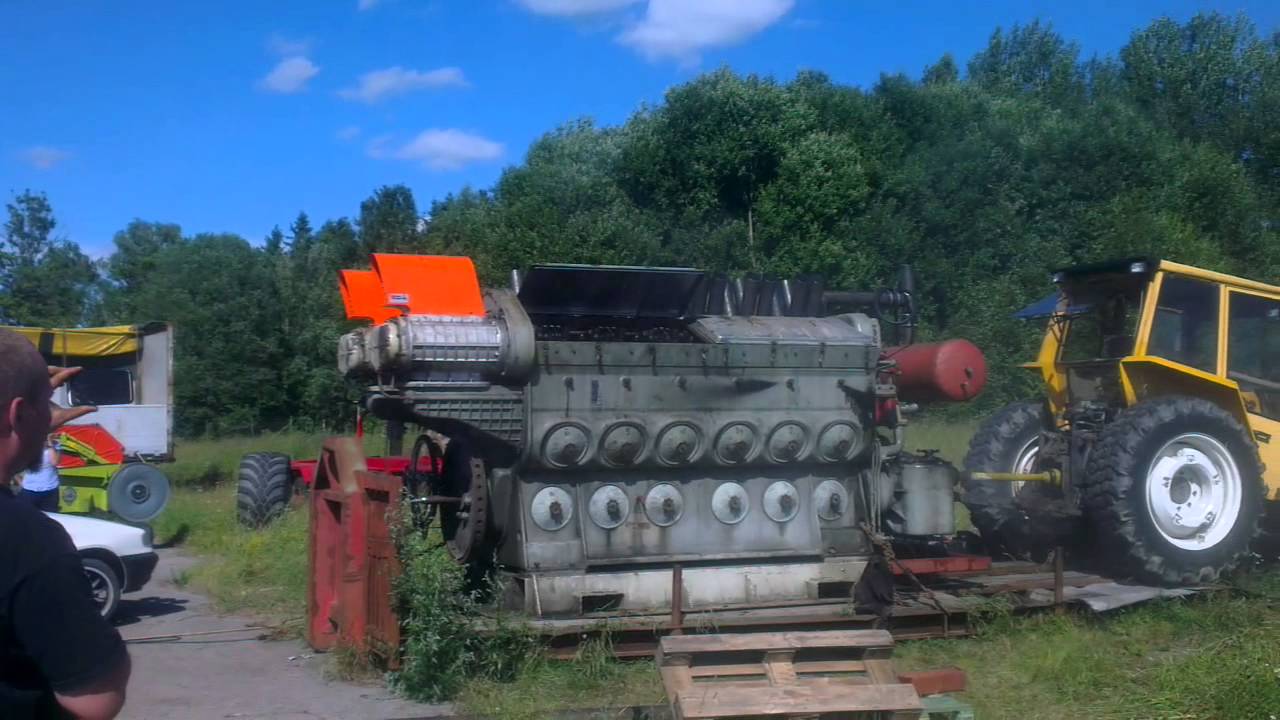 EMD 645-12 provstart lokmotor Askersund