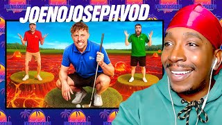 BIG WEDGE ROUGH IS LAVA GOLF CHALLENGE! (REACTION)