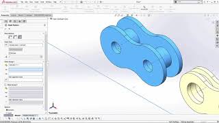 SOLIDWORKS  Chain Component Pattern
