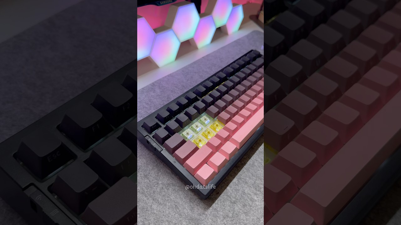 MCHOSE G75 — Matcha latte vs. cream shaft switches