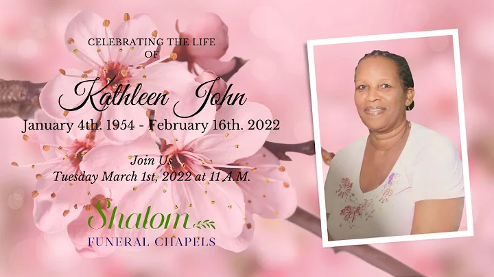 Kathleen John Funeral Service