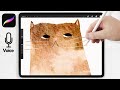 Grumpy Cat Watercolor Tutorial // Easy Procreate Watercolor // Watercolor for Procreate Tutorials