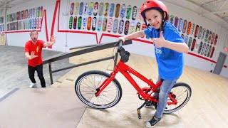 Father \& Son NEW BICYCLE TIME! \/ (At The Skatepark!)